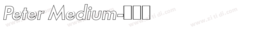 Peter Medium字体转换 Peter Medium字体转换